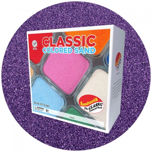 Classic Colored Sand - Purple - 25 lb (11.3 kg) Box *SHIPPING INCLUDED via USPS within USA*