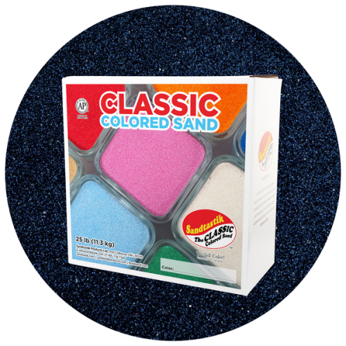 Classic Colored Sand - Navy Blue - 25 lb (11.3 kg) Box *SHIPPING INCLUDED via USPS within USA*