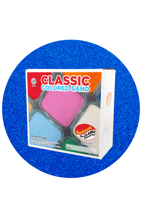 Classic Colored Sand Blue 25 lb (11.3 kg) Box