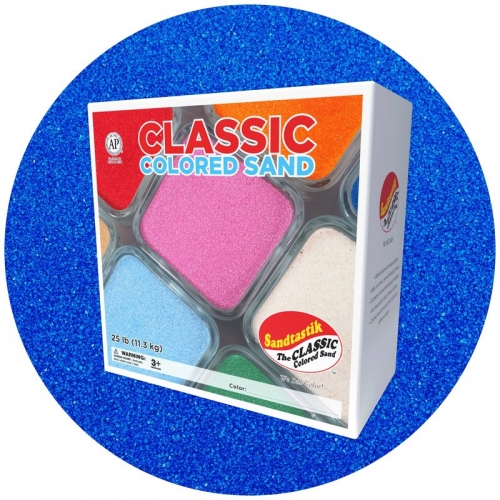 Classic Colored Sand - Blue - 25 lb (11.3 kg) Box *SHIPPING INCLUDED via USPS within USA*