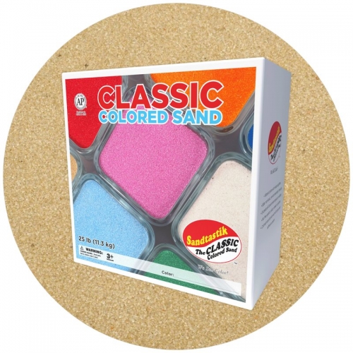 Classic Colored Sand - Latte - 25 lb (11.3 kg) Box *SHIPPING INCLUDED via USPS within USA*