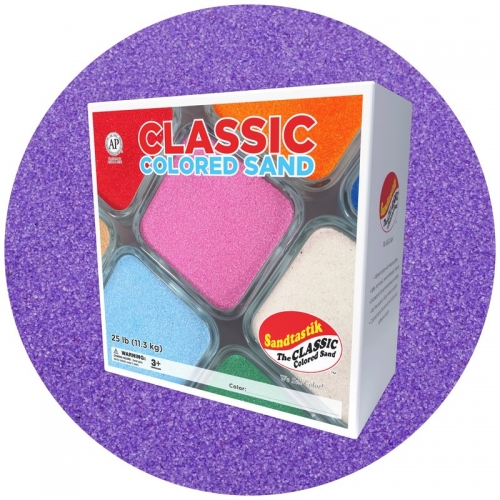 Classic Colored Sand - Ultraviolet - 25 lb (11.3 kg) Box *SHIPPING INCLUDED via USPS within USA*