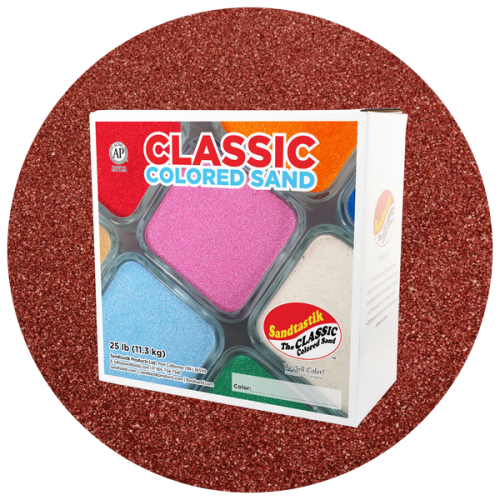 Classic Colored Sand - Cranberry - 25 lb (11.3 kg) Box *SHIPPING INCLUDED via USPS within USA*