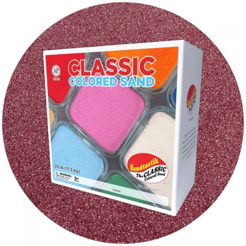 Classic Colored Sand - Cranberry - 25 lb (11.3 kg) Box