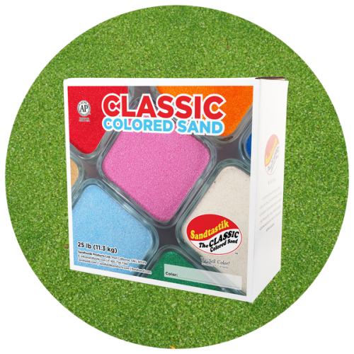 Classic Colored Sand - Evergreen - 25 lb (11.3 kg) Box *SHIPPING INCLUDED via USPS within USA*
