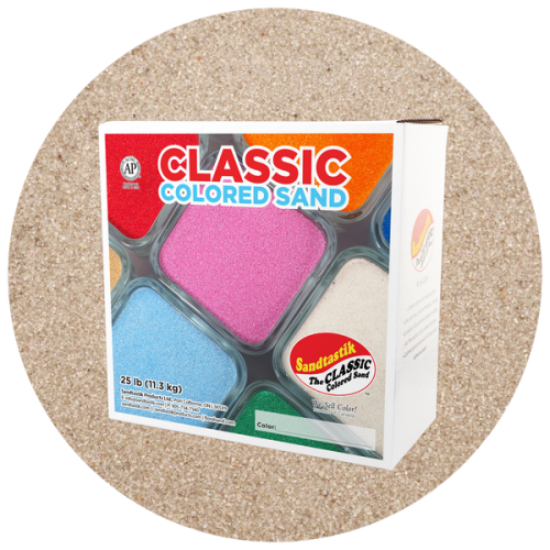Classic Colored Sand - Silver - 25 lb (11.3 kg) Box *SHIPPING INCLUDED via USPS within USA*