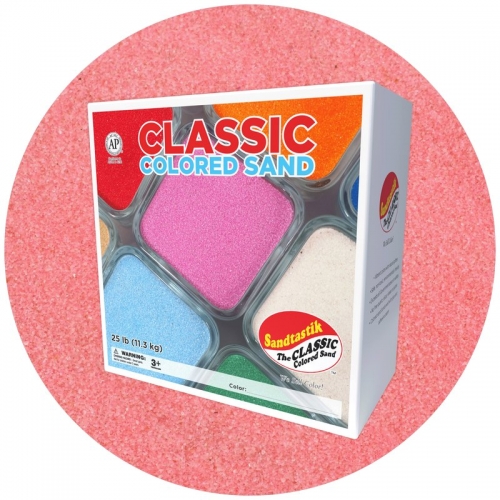 Classic Colored Sand - Bubblegum Pink - 25 lb (11.3 kg) Box *SHIPPING INCLUDED via USPS within USA*