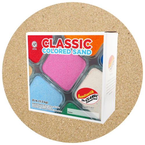 Classic Colored Sand - Beach - 25 lb (11.3 kg) Box *SHIPPING INCLUDED via USPS within USA*