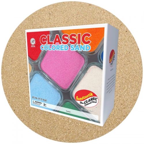 Classic Colored Sand - Beach - 25 lb (11.3 kg) Box *SHIPPING INCLUDED via USPS within USA*