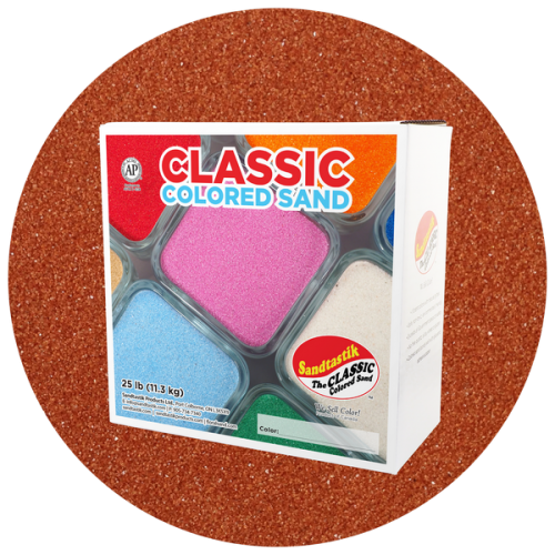 Classic Colored Sand - Marsala - 25 lb (11.3 kg) Box *SHIPPING INCLUDED via USPS within USA*
