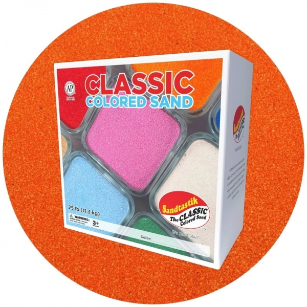 Classic Colored Sand - Orange - 25 lb (11.3 kg) Box *SHIPPING