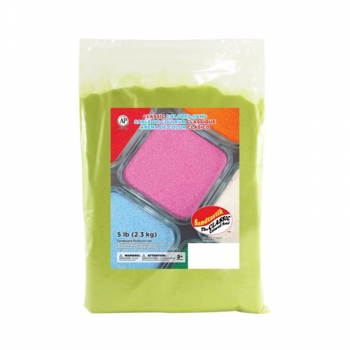 Classic Colored Sand - Lime Yellow - 5 lb (2.3 kg) Bag Classic Colored Sand - Lime Yellow - 5 lb (2.3 kg) Bag