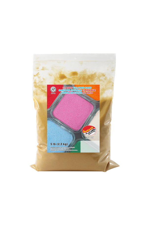 Classic Colored Sand Gold 5 lb (2.3 kg) Bag