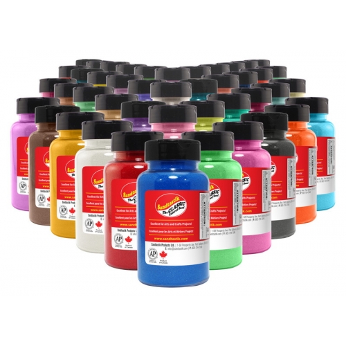 Complete Classic Colored Sand 22 oz Bottle Set - 40 Bottles