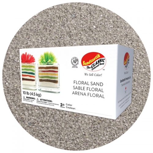 Floral Colored Sand - Light Grey - 10 lb (4.5 kg) Box