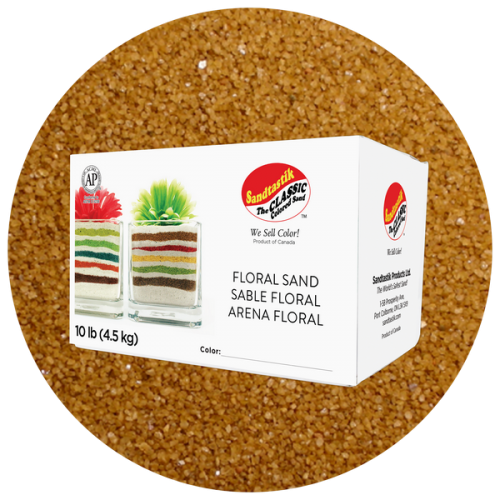 Floral Colored Sand - Mocha Latte - 10 lb (4.5 kg) Box