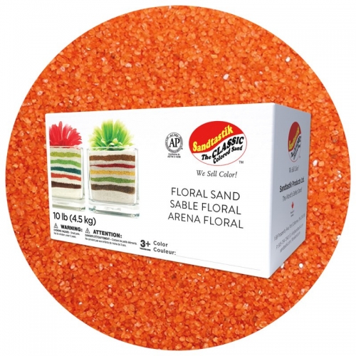Floral Colored Sand - Orange - 10 lb (4.5 kg) Box