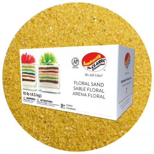 Floral Colored Sand - Banana - 10 lb (4.5 kg) Box