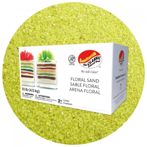 Floral Colored Sand - Lemon Drop - 10 lb (4.5 kg) Box