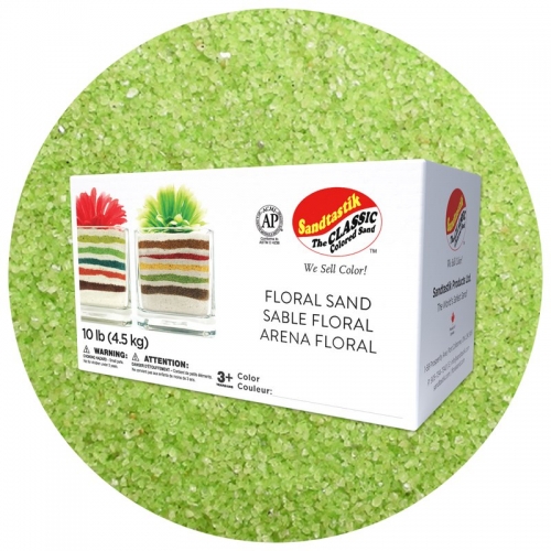 Floral Colored Sand - Citrus Lime - 10 lb (4.5 kg) Box