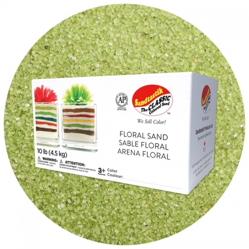 Floral Colored Sand - Wild Lime - 10 lb (4.5 kg) Box