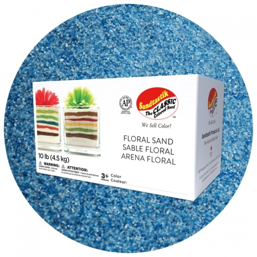 Floral Colored Sand - Blue Hawaii #2 - 10 lb (4.5 kg) Box Floral Colored Sand - Blue Hawaii #2 - 10 lb (4.5 kg) Box