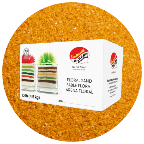 Floral Colored Sand - Burnt Ocher - 10 lb (4.5 kg) Box