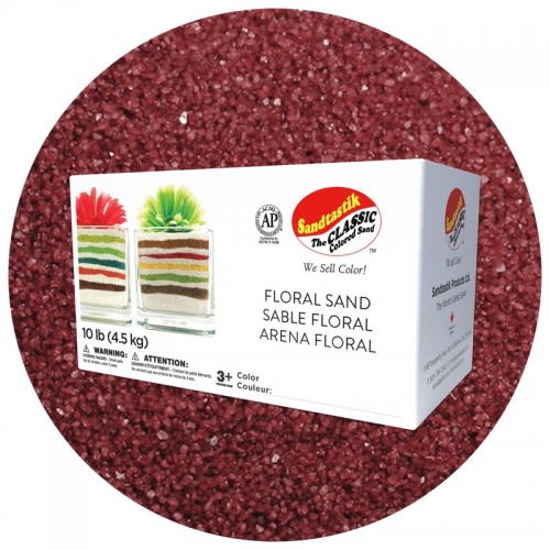 Floral Colored Sand - Dark Red - 10 lb (4.5 kg) Box
