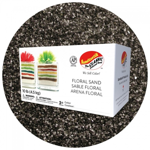 Floral Colored Sand - Graphite - 10 lb (4.5 kg) Box