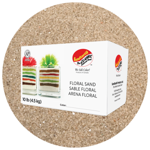 Floral Colored Sand - Beach - 10 lb (4.5 kg) Box