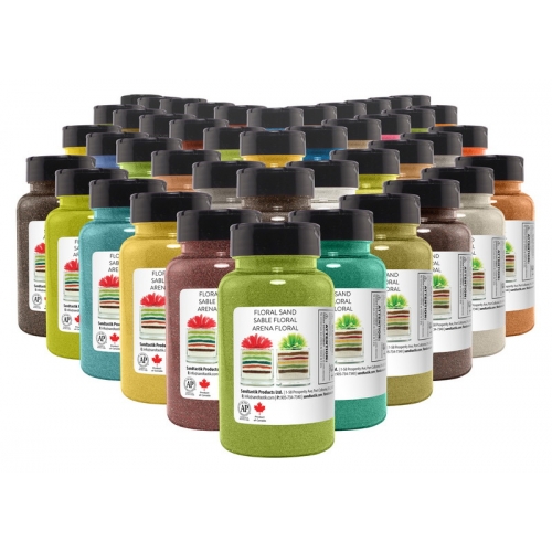 Complete Floral Sand 22 oz Bottle Set