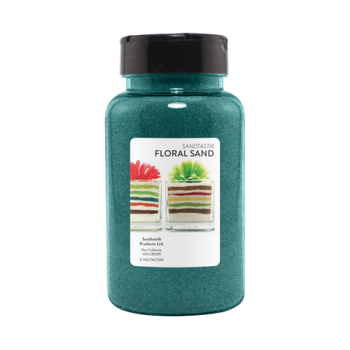 Floral Colored Sand - Teal - 22 oz (623 g) Bottle