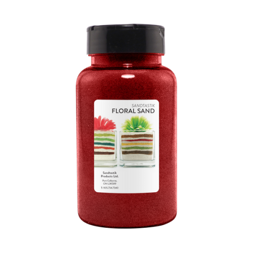 Floral Colored Sand - Dark Red - 22 oz (623 g) Bottle