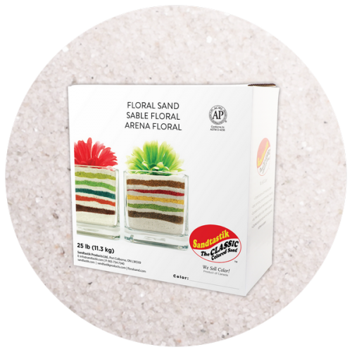 Floral Colored Sand - Natural - 25 lb (11.4 kg) Box *SHIPPING INCLUDED via USPS within USA*