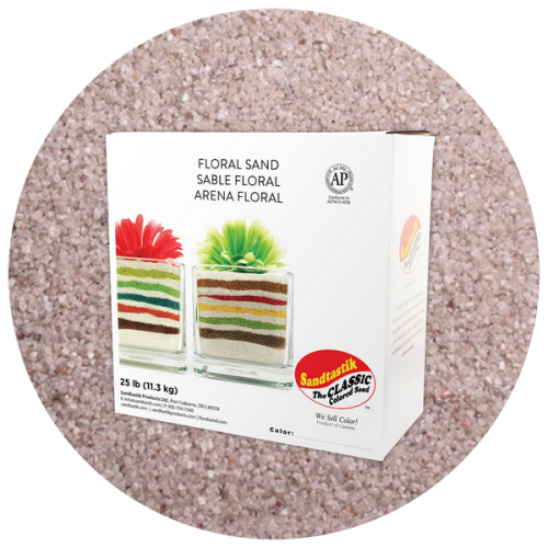 Floral Colored Sand - Light Silver - 25 lb (11.4 kg) Box *SHIPPING INCLUDED via USPS within USA*