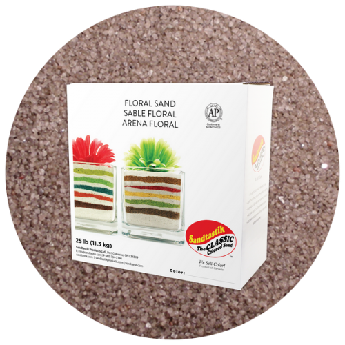 Floral Colored Sand - Dark Silver - 25 lb (11.4 kg) Box *SHIPPING INCLUDED via USPS within USA*