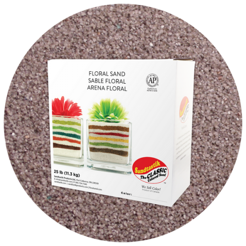 Floral Colored Sand - Light Grey - 25 lb (11.4 kg) Box *SHIPPING INCLUDED via USPS within USA*