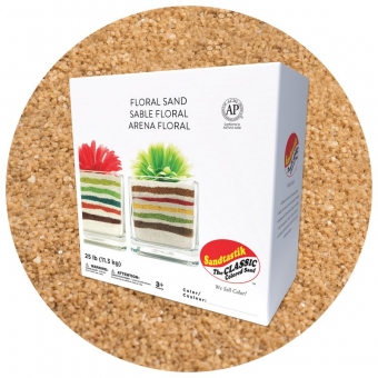 Floral Colored Sand - Mocha Latte - 25 lb (11.4 kg) Box