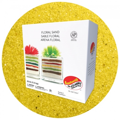 Floral Colored Sand - Yellow - 25 lb (11.4 kg) Box