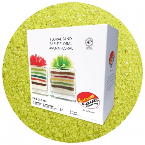 Floral Colored Sand - Lemon Drop - 25 lb (11.4 kg) Box