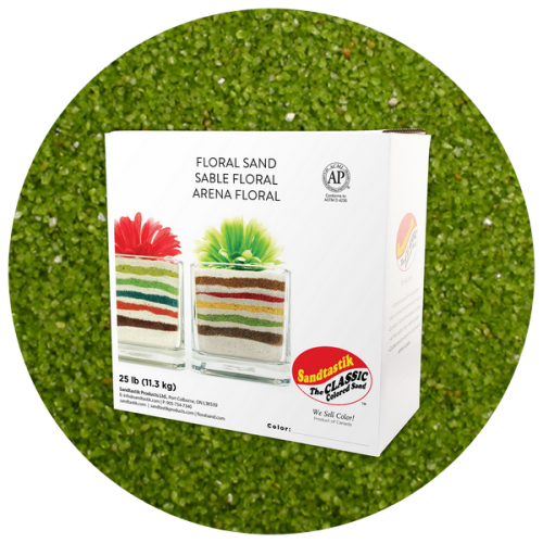 Floral Colored Sand - Woodbine - 25 lb (11.4 kg) Box *SHIPPING INCLUDED via USPS within USA*