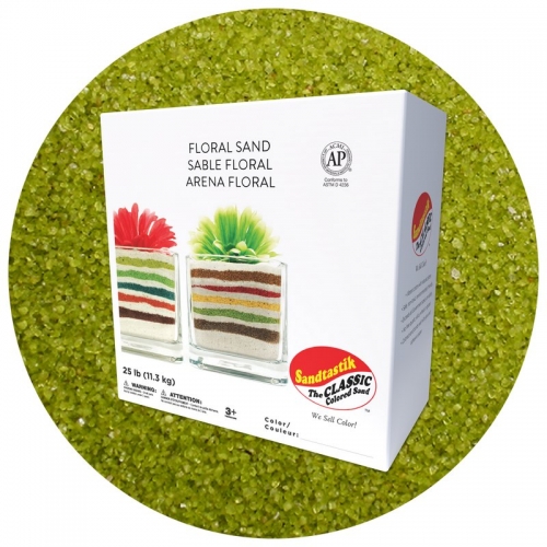 Floral Colored Sand - Cress Green - 25 lb (11.4 kg) Box