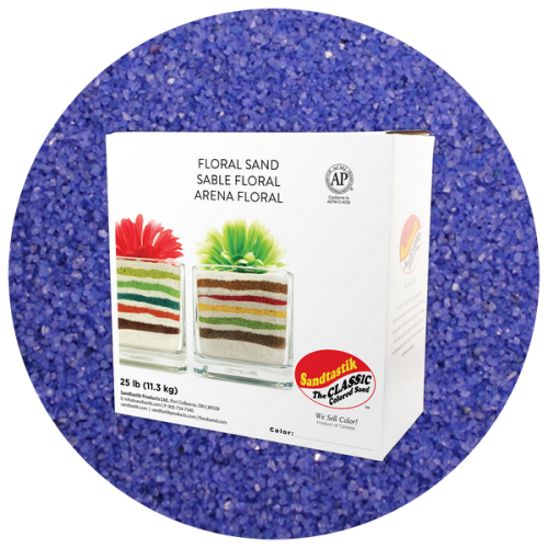 Floral Colored Sand - Blue Danube - 25 lb (11.4 kg) Box *SHIPPING INCLUDED via USPS within USA*