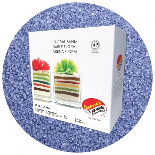 Floral Colored Sand - Blue Danube - 25 lb (11.4 kg) Box *SHIPPING INCLUDED via USPS within USA*
