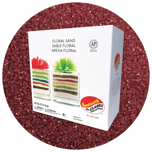 Floral Colored Sand - Dark Red - 25 lb (11.4 kg) Box