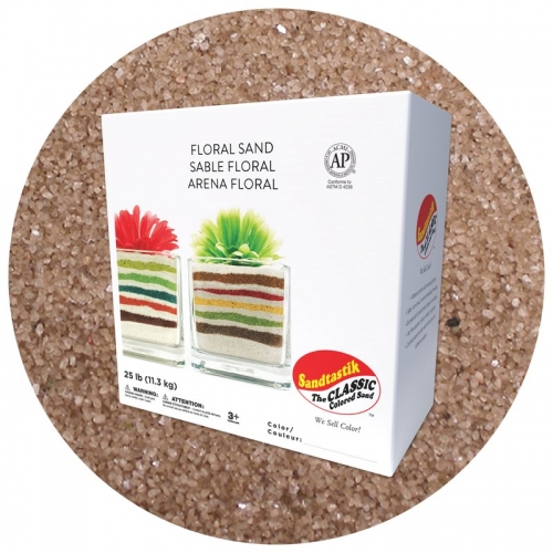 Floral Colored Sand - Beige - 25 lb (11.4 kg) Box *SHIPPING INCLUDED via USPS within USA*