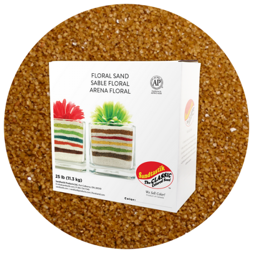 Floral Colored Sand - Espresso - 25 lb (11.4 kg) Box *SHIPPING INCLUDED via USPS within USA*