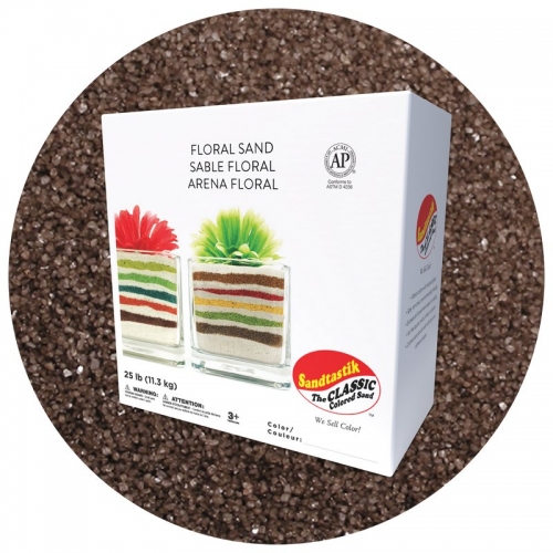 Floral Colored Sand - Coffee - 25 lb (11.4 kg) Box