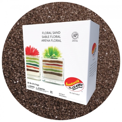 Floral Colored Sand - Coffee - 25 lb (11.4 kg) Box *SHIPPING INCLUDED via USPS within USA*