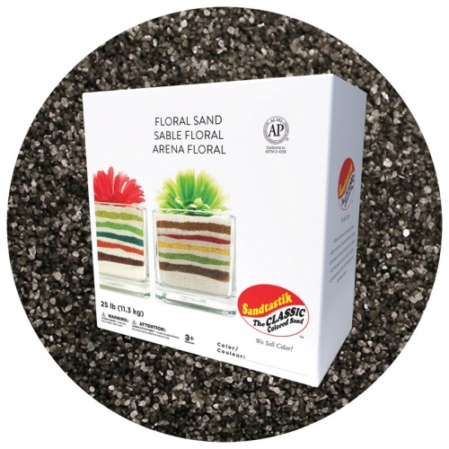 Floral Colored Sand - Graphite - 25 lb (11.4 kg) Box